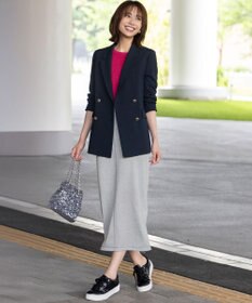 ANY SIS 【洗える】ラメ裏毛 スカート