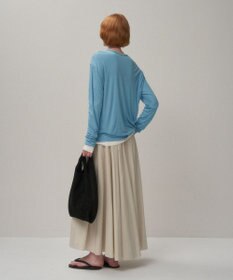 ATON NATURAL DYED COTTON LAWN | ギャザースカート