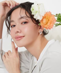 Tiaclasse 【金属アレルギー対応】チェリーパールリボンピアス