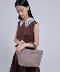 TOCCA TRACE PAVE FASTENER TOTE ナイロンキルトバッグ
