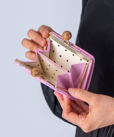 tsumori chisato CARRY 葉っぱ がま口 2つ折り財布