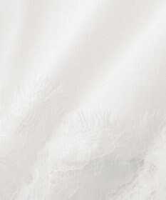 earth music&ecology 裾レースロゴプリントTシャツ