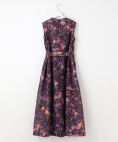 自由区 【カトリエムブーケ】フラワープリントフレアワンピース