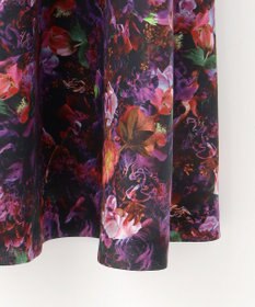 自由区 【カトリエムブーケ】フラワープリントフレアワンピース