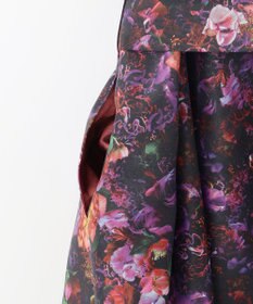 自由区 【カトリエムブーケ】フラワープリントフレアワンピース