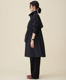 自由区 S コットンナイロンタッサースタンドカラー コート