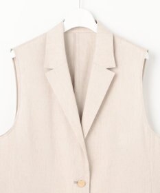 自由区 L 【セットアップ対応・洗える】LIPストレッチテーラード ジレ