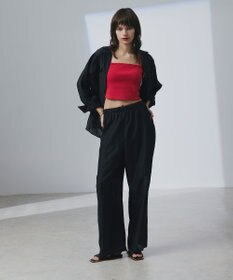 uncrave リヨセルシルクローン ギャザーパンツ