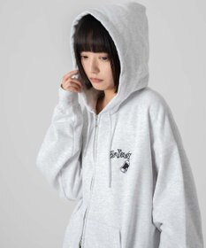 WEGO 【ユニセックス着用ITEM/MLサイズ展開】別注BENDAVISグラフィックジップパーカー