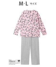WACOAL ワコール_リラックス＆スリープ パジャマ 長袖 長ズボン 綿100%(本体) PEANUTS スヌーピー レディース FDX554 /ワコール