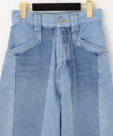 GRACE CONTINENTAL 切替ワイドデニムパンツ