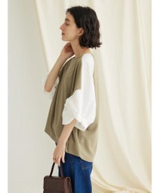 CRAFT STANDARD BOUTIQUE 袖ねじり切り替えプルオーバー