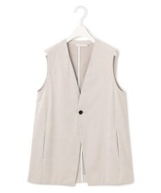 ICB 【洗える】ストレッチスエード ジレ