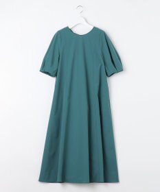 UNFILO 【撥水/シワになりにくい】FINE MOVE ランタンスリーブワンピース