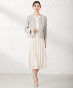 ANY SIS シャイニーストレッチツイード ジャケット