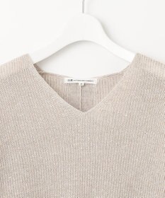 23区 S 【洗える】ピュアリネン Vネック ニット