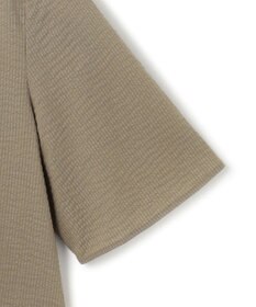 ICB 【洗える】コットンリップル Tブラウス