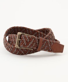 JOSEPH ABBOUD 【ストレッチ/日本製】レザーウールメランジ ベルト