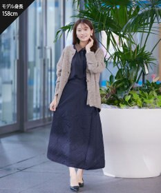 Tiaclasse 【洗える】クルーネックメランジカーディガン