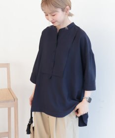 AMERICAN HOLIC 【WEB限定】接触冷感バンドカラーシャツチュニック