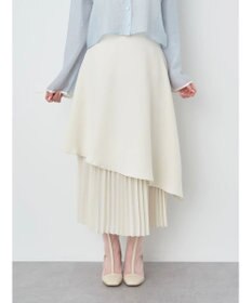 earth music&ecology プリーツドッキングスカート