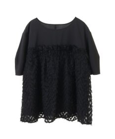 Green Parks フェザージャガードドッキングブラウス