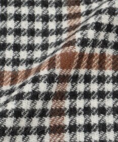 J.PRESS MEN リバーシブル カシミヤマフラー チェック×ストライプ