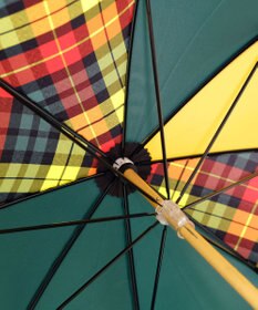 +RING レディース向け プラスリング 晴雨兼用（長ショート） GRN-CHK T1245