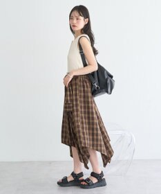 earth music&ecology 【綿100％】ピコミシンヘンリーネックタンクトップ