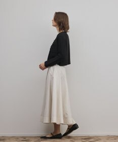 GRACE CONTINENTAL ラメドットタフタジャガードスカート