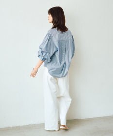 YECCA VECCA タックスリーブスキッパーブラウス