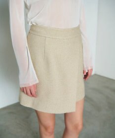 GRACE CONTINENTAL ツイードラップショートパンツ