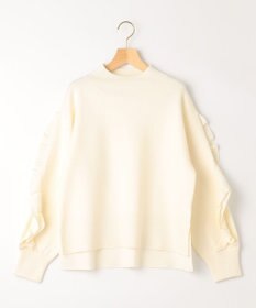 組曲 【WEB限定】袖フリル付きニットプルオーバー