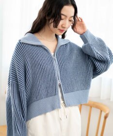 WEGO ダブルジップショートカーデ