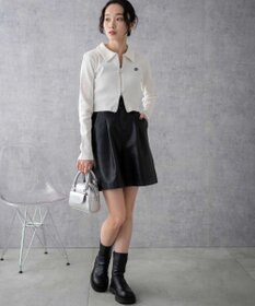 WEGO ワンポイント刺繍WZIP長袖トップス