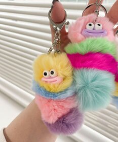 WEGO イモムシモンスターぬいキーホルダー