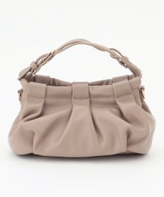 LA BAGAGERIE シープレザー　ギャザーミニマムバッグ