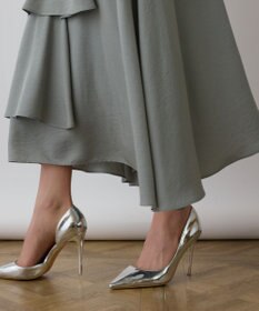 GRACE CONTINENTAL イレヘムサテンスカート