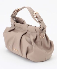 LA BAGAGERIE シープレザー　ギャザーミニマムバッグ