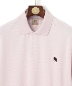 J.PRESS MEN 【大人気】アメリカンコットン鹿の子ボーダー バックブルポロシャツ