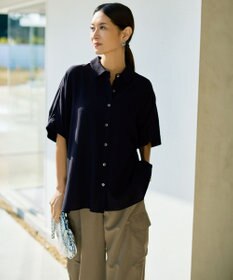 自由区 L 【カタログ掲載・定番人気・新色追加】リヨセルポプリン ブラウス