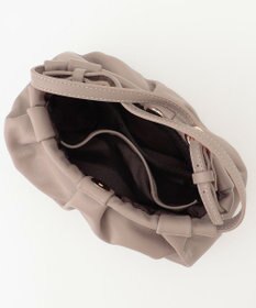 LA BAGAGERIE シープレザー　ギャザーミニマムバッグ