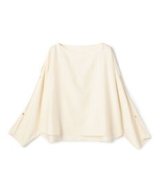 BEIGE， PERIDOT / 2WAYスリーブ ドレープブラウス