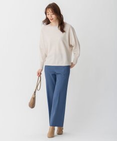 自由区 【裏起毛/撥水加工】TRギャバ ストレートパンツ