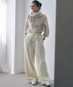 自由区 ウールサキソニーワイド パンツ