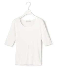 ICB L 【新色追加・洗える】シンセティックハイゲージ 5分袖リブニット