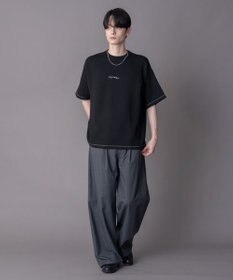 WEGO 【機能T/ユニセックス着用ITEM】カラーステッチワンポイントT（SS）