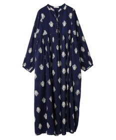 CRAFT STANDARD BOUTIQUE インド綿混フラワーモチーフワンピース