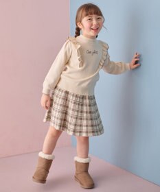 ANY KIDS 肩フリル しあわせタッチ ニット