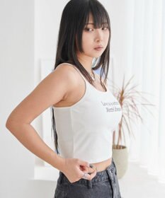 WEGO 【カップ付きインナー】グラフィックプリントカップインキャミ